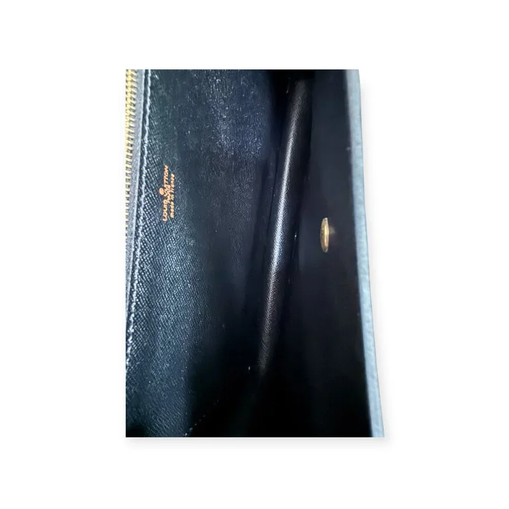 Louis Vuitton Blue Epi Montaigne 27 Clutch - Picture 6 of 9